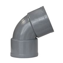 COUDE PVC A COLLER FEMELLE  FEMELLE Ø 32 67°30