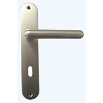 Poignée de porte trou clé Thonon alu champagne entraxe 195mm - 1ER