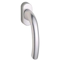 Poignée de porte oscillo-battante alu argent - FERCO