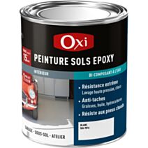 Peinture sol Epoxy  0,3L  blanc RAL 9016 - OXI