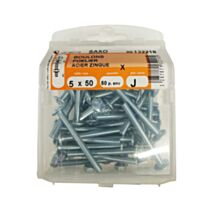 Boulons poêlier acier zingué 5x50mm - Les 50 pièces