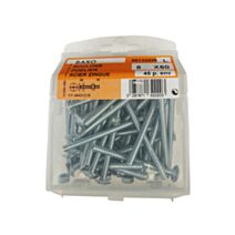 Boulons poêlier acier zingué 5x60mm - Les 45 pièces
