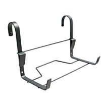 Support jardinière crochet fer plat anthracite 35x14cm - LOUIS MOULIN