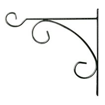 Potence fer rond gris martelé 40x36cm