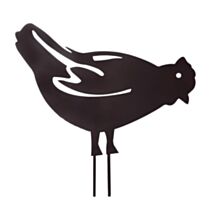 Figurine à piquer poule fer vieilli 28x39 cm  - LOUIS MOULIN