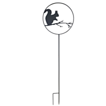 Déco jardin à piquer écureuil 35x122,5cm anthracite - LOUIS MOULIN