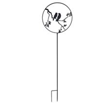 Déco jardin à piquer oiseaux 35x122,5cm anthracite - LOUIS MOULIN