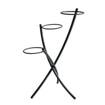 Porte plantes tube rond20 3 pots anthracite H.77cm pour pot 20cm - LOUIS MOULIN