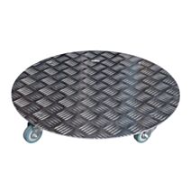 Support pot à roulettes aluminium Ø50cm - LOUIS MOULIN