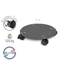 Support pot à roulettes anthracite Ø40cm - LOUIS MOULIN