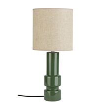 Lampe Sakia vert foncé Ø23x53cm E14 40W - MATHIAS