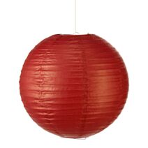 Suspension boule papier Jap rouge d35
