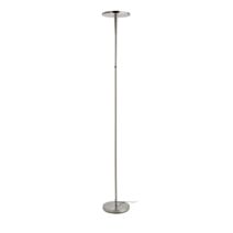 Lampadaire epure led acier brossé d25,5 h180