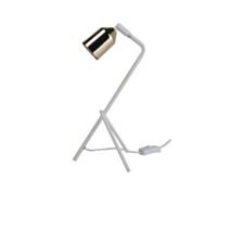 Lampe espar laiton/blanc l18 p20 h33 - MATHIAS