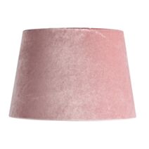 Abat-jour Sidony en velours Ø28 x H19,5 cm vieux rose - MATHIAS