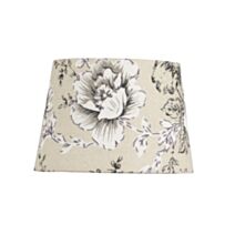 Abat-jour imprimé Mathilde Ø24 x H16,5 cm crème - MATHIAS