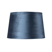 Abat-jour Sidony en velours Ø24 x H16,5 cm bleu roi - MATHIAS