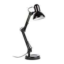 Lampe de bureau Tempo 15 x H60 cm E27 25W métal noir - MATHIAS