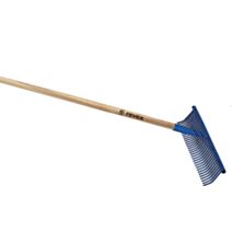 Râteau à gazon 32 dents manche 150cm bois bleu - REVEX