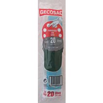 Sacs X20 poubelle par lien dans le soufflet 20l bleu