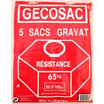 5 Sacs gravats levée de charge 65 kg