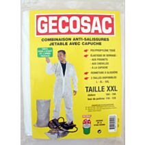 Combinaison de travail jetable avec capuche taille XXL