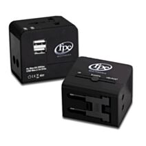 Adaptateur secteur de voyage avec 2usb
