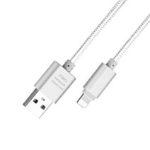 Cordon iphone lightning argent longueur 1m