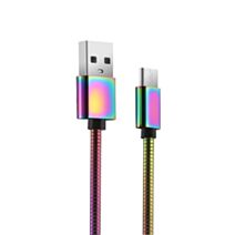 Cordon micro USB argent 2m - FPE