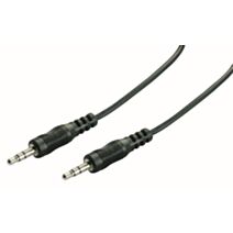 Cordon audio jack 3,5mm mâle/mâle - 1,2m - FPE