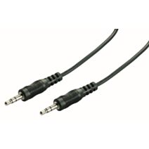 Cordon audio jack 3,5mm mâle/mâle - 2,5m - FPE
