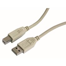 Câble usb 2.0 a/b mâle/mâle 5m