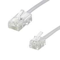 Cordon RJ45/RJ11 mâle/mâle - 1,80m - FPE
