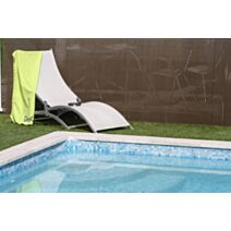 Canisse double face Lame PVC 10mm 1,5x3m Chocolat - IDEAL GARDEN