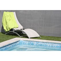 Canisse double face PVC 1x3m gris - IDEAL GARDEN