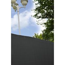 Canisse double face Lame PVC 10mm 1x3m Anthracite - IDEAL GARDEN