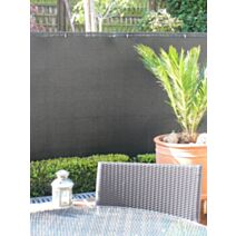 Brise vue en toile Occultant 95% 1x3m Noir - IDEAL GARDEN