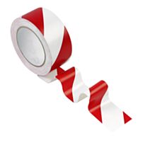 Ruban adhésif 50mmx33m rouge/blanc - NOVAP