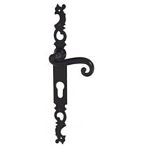 Ensemble coq fer noir cylindre 195 mm