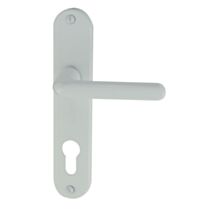 Ensemble tignes alu/acier blanc cylindre 165