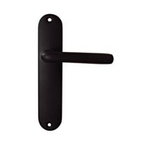 Ensemble tignes alu noir mat bec de cane 165 mm