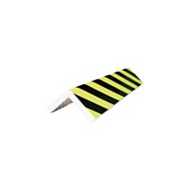 Protection d'angle -75x75mm ep 15mm h400mm-mousse couleur noir/jaune 1