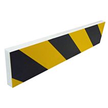 Protection droite rigide 80x350x15mmmousse noir/jaune x 2