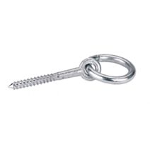 Anneau d'ecurie a vis bois AZ ø10mm l:80mm