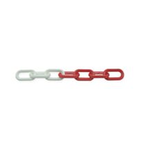 Chaine de signalisation plastique blanc/rouge ø8mm longueur :2m  