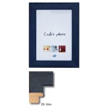 Cadre bois 15 x 21 cm bleu