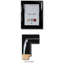 Cadre laqué noir 18 x 24 cm