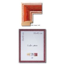 Cadre cérusé rouge 30 x 40 cm