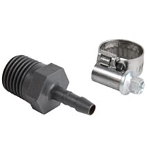 Raccord polyamide Ø4 mm 1/4'' + collier - SPID'O