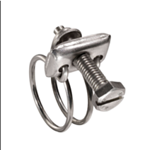 2 colliers double fil inox 28 x 32 mm - SPIDO